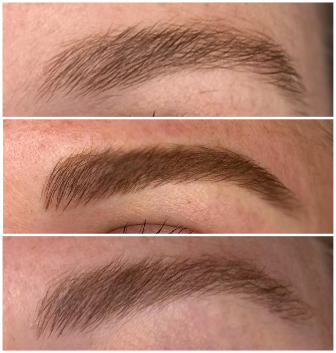 Semi-permanent makeup result